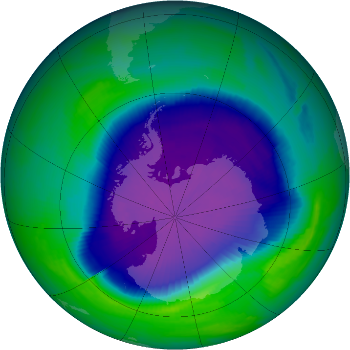 Ozone Map 1997-10-08